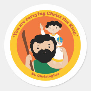 St. Christopher Classic Round Sticker