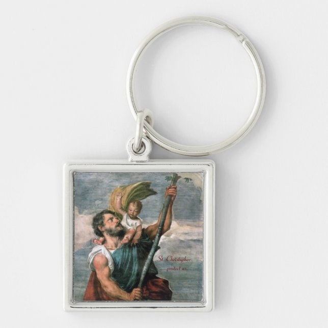 St. Christopher..keychain Key Ring (Front)