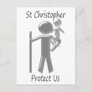 St Christopher Postcard