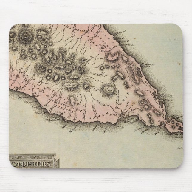 St Christophers Mouse Pad (Front)