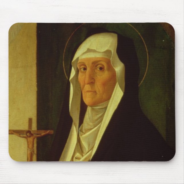 St. Clare, c.1485-90 (tempera on panel) Mouse Pad (Front)