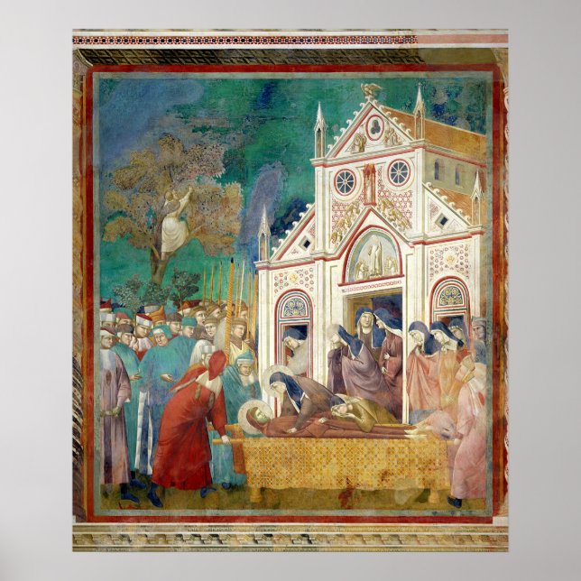 St. Clare Embraces the Body of St. Francis Poster (Front)