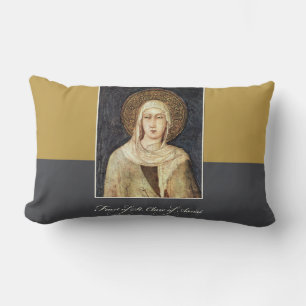 St. Clare of Assisi Feast Day Blessings Lumbar Cushion