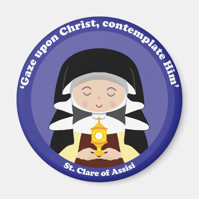 St. Clare of Assisi Magnet (Front)