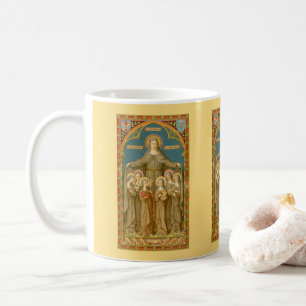St. Clare of Assisi & Nuns (SAU27) Coffee Mug 2.3