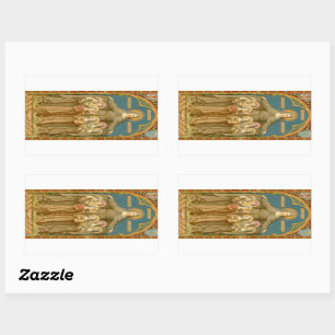 St. Clare of Assisi & Nuns (SAU 027) Rectangular Sticker