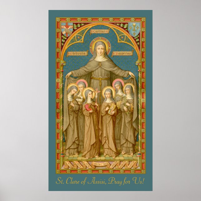 St. Clare of Assisi & Nuns (SAU 27) Poster (Front)
