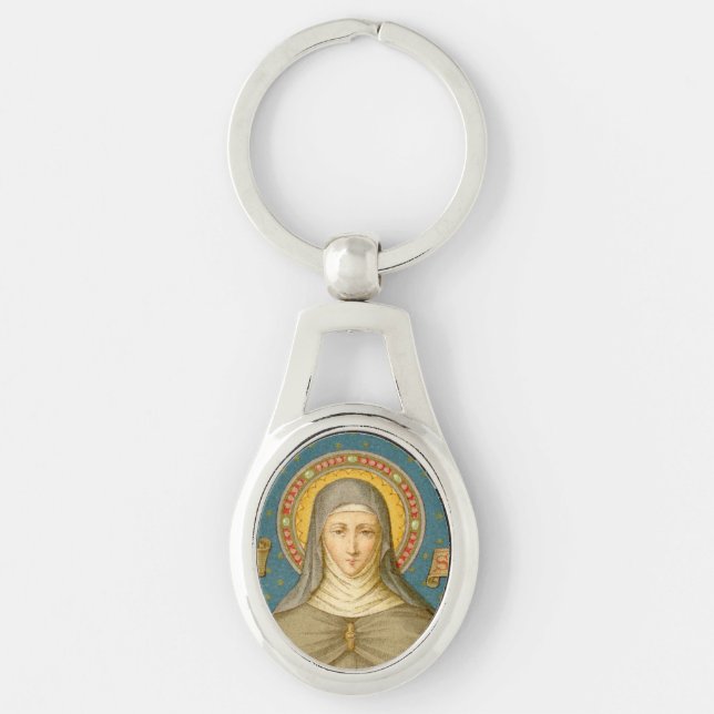 St. Clare of Assisi (SAU 027) (All Shapes) Key Ring (Front)