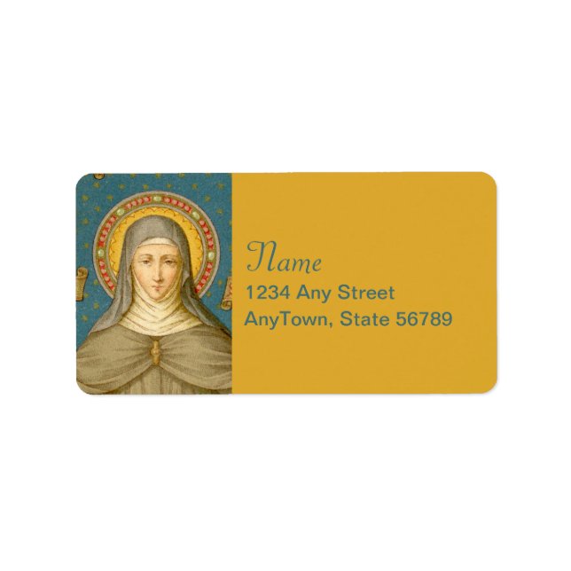 St. Clare of Assisi (SAU 027) Label (Front)