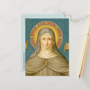 St. Clare of Assisi (SAU 027a) Postcard