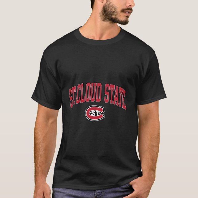 St Cloud State Huskies Arch Over T-Shirt (Front)