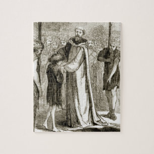 St. Columba blesses a wild boy, from 'The Trias Th Jigsaw Puzzle