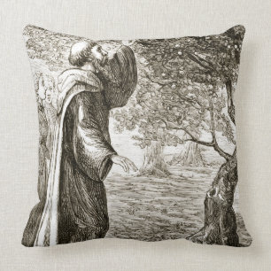 St. Columba changes bitter fruit into sweet, from Cushion