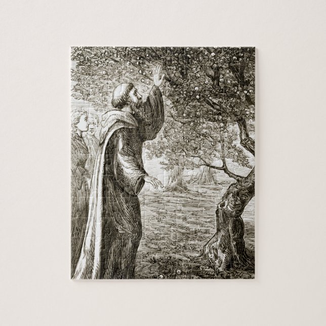 St. Columba changes bitter fruit into sweet, from Jigsaw Puzzle (Vertical)