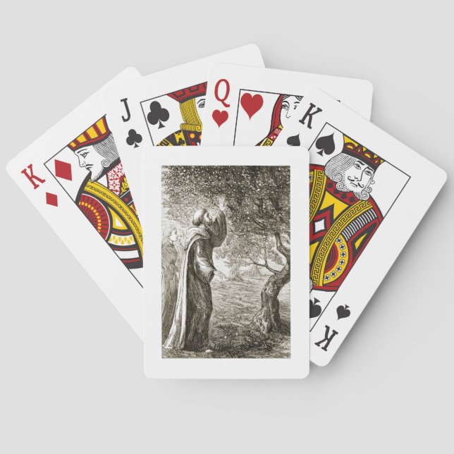 St. Columba changes bitter fruit into sweet, from Playing Cards (Back)