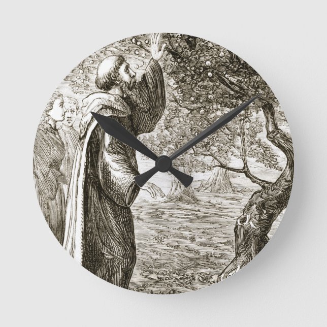 St. Columba changes bitter fruit into sweet, from Round Clock (Front)