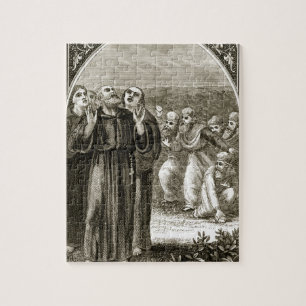 St. Columba chanting, and attacked by the Druids, Jigsaw Puzzle