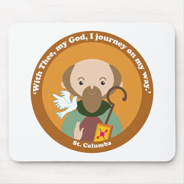 St. Columba Mouse Pad (Front)