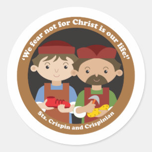 St. Crispin and Crispinian Classic Round Sticker
