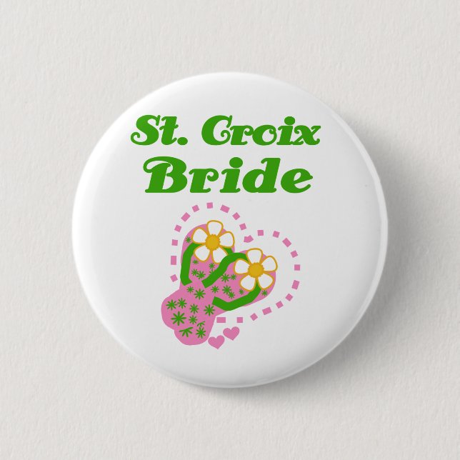 St. Croix Bride 6 Cm Round Badge (Front)
