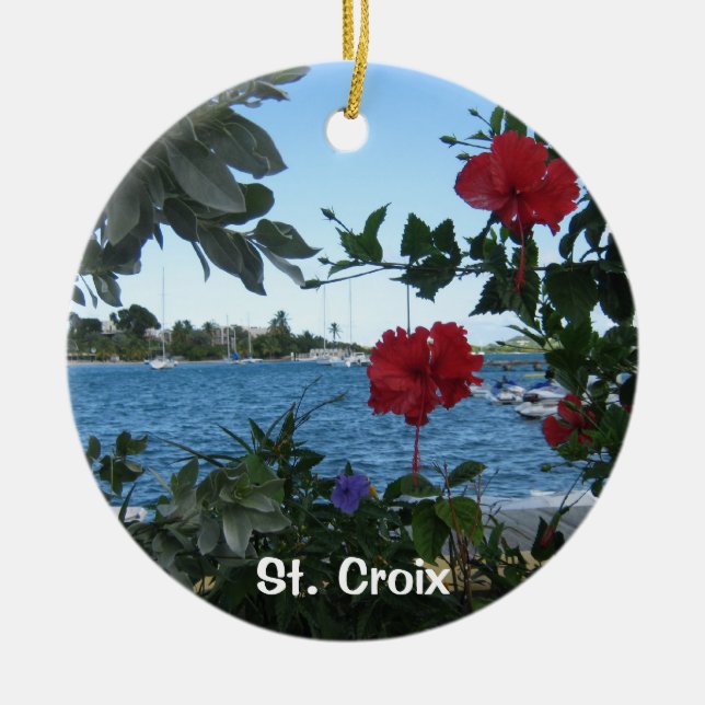 St. Croix Ceramic Tree Decoration (Front)