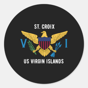 St Croix Classic Round Sticker