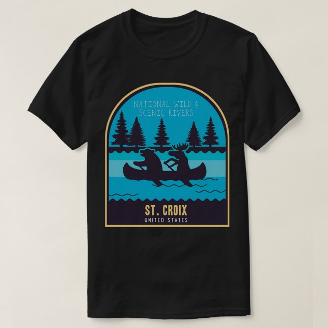 St Croix riverNational river USA T-Shirt (Design Front)
