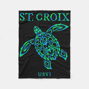 St Croix Sea Turtle Boys Girls Toddler Fleece Blanket