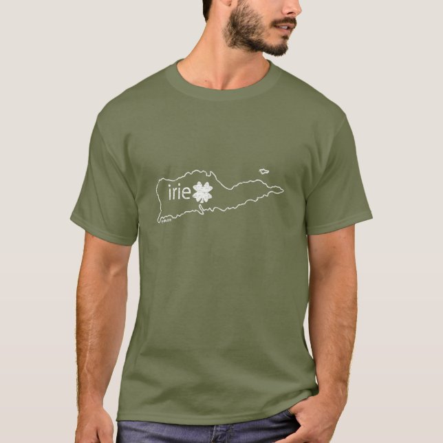 St Croix St Paddy's T | Irie in Irish T-Shirt (Front)