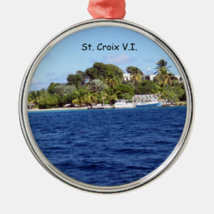 St. Croix V.I. Metal Ornament