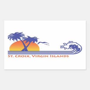 St. Croix Virgin Islands Rectangular Sticker