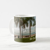 St. Croix Virgin Islands Tropical Palms Beach Coffee Mug (Front Left)