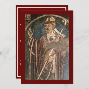 St. Cuthbert of Lindisfarne icon prayer card