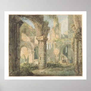 St. Cuthbert's Holy Island, 1797 (w/c over pencil Poster