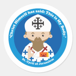 St. Cyril of Jerusalem Classic Round Sticker
