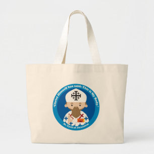 St. Cyril of Jerusalem Large Tote Bag