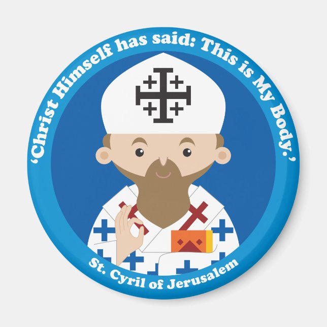 St. Cyril of Jerusalem Magnet (Front)