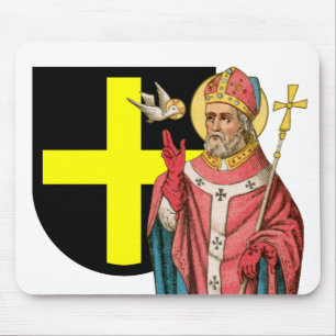 St. David of Wales (P 001) and His Shield Mouse Pad