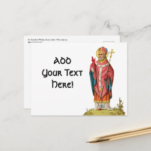 St. David of Wales (P 001) Postcard