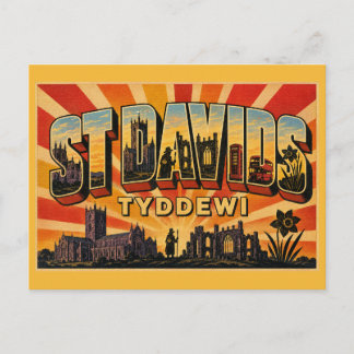 St Davids Britain's Smallest City Wales Postcard