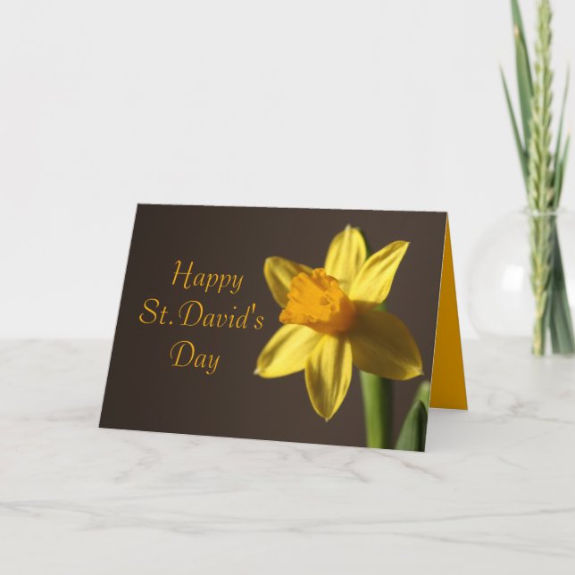 St. David's Day Card (Front)