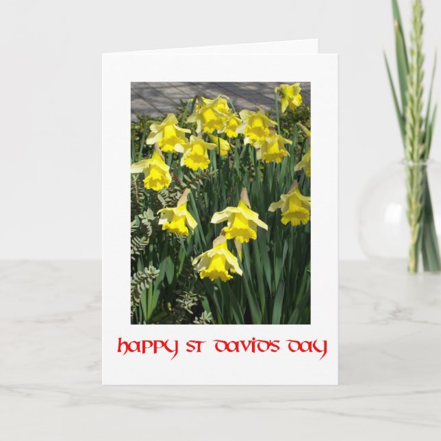 St David's Day Greeting Card (Front)