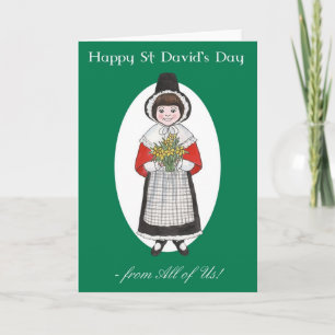 St David's Day, Welsh Costume, From All of Us Card