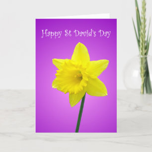 St Davids Day Welsh Daffodil Card