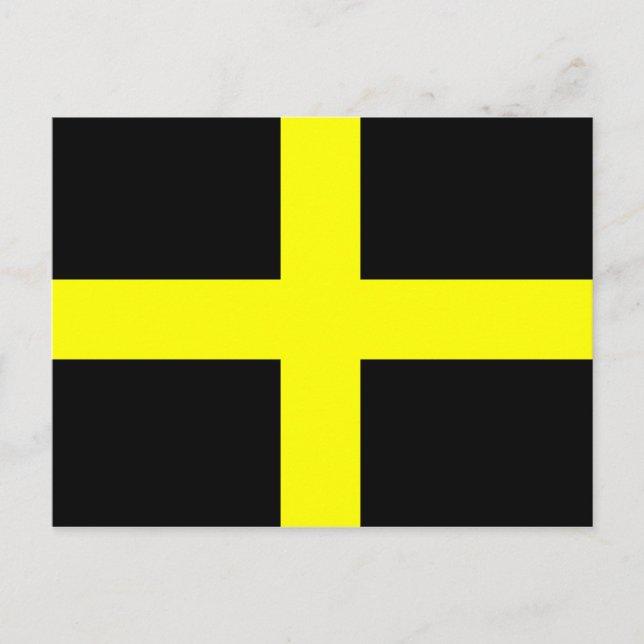 St. David's Flag Wales Welsh Postcard (Front)