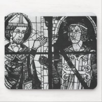 St. Denis giving the oriflamme to knight Clement