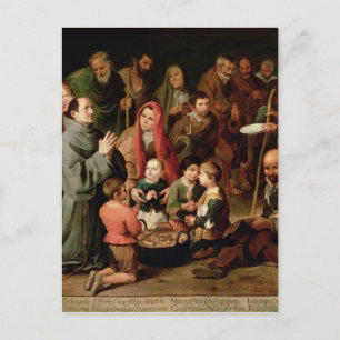 St. Diego of Alcala Giving Food to the Poor Postcard