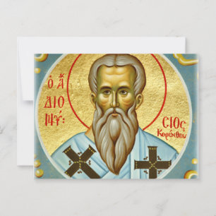 St. Dionysius of Corinth Orthodox Christian Icon Postcard