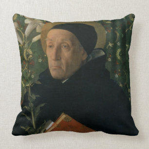 St. Dominic, 1515 (oil on canvas) Cushion