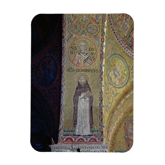 St. Dominic and St. Nicholas, mosaic in the atrium Magnet (Vertical)